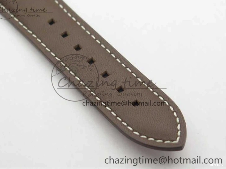 MIROTIME 0427 ZipUp Calatrava 5524R Pilot Travel Time RG GRF Brown Dial on Brown Leather Strap A324 V 7110